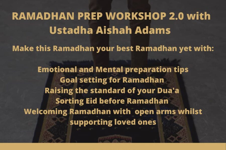 Ramadhan Prep Workshop 2.0